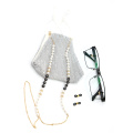 New fashion Design  Crystal Pearl with Delicate Chain Customize Your Word  eyeglass chain Glasses Holder  face cover chain